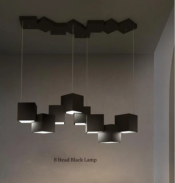 Modern Cube LED Light Fixture -Bathlova