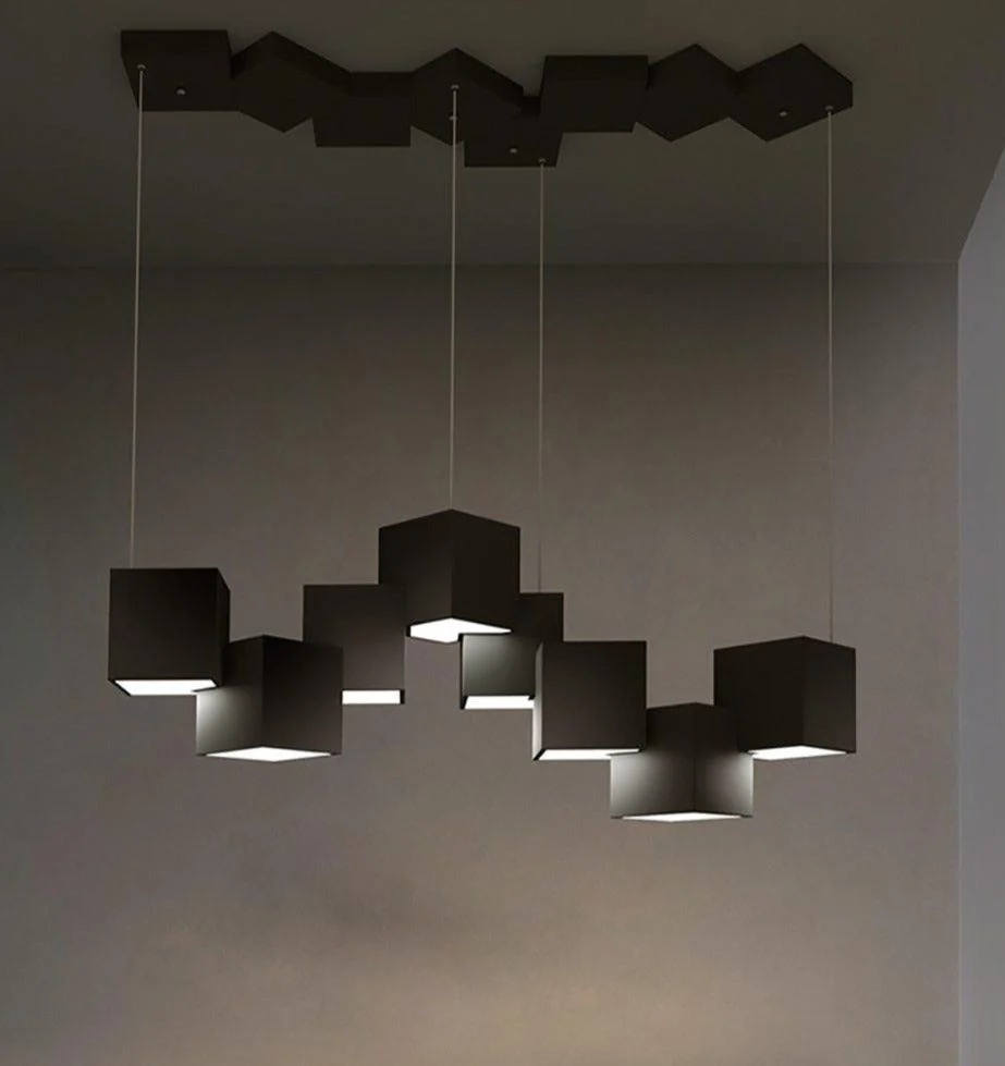 Modern Cube LED Light Fixture -Bathlova