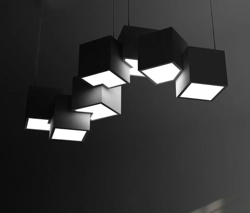 Modern Cube LED Light Fixture -Bathlova