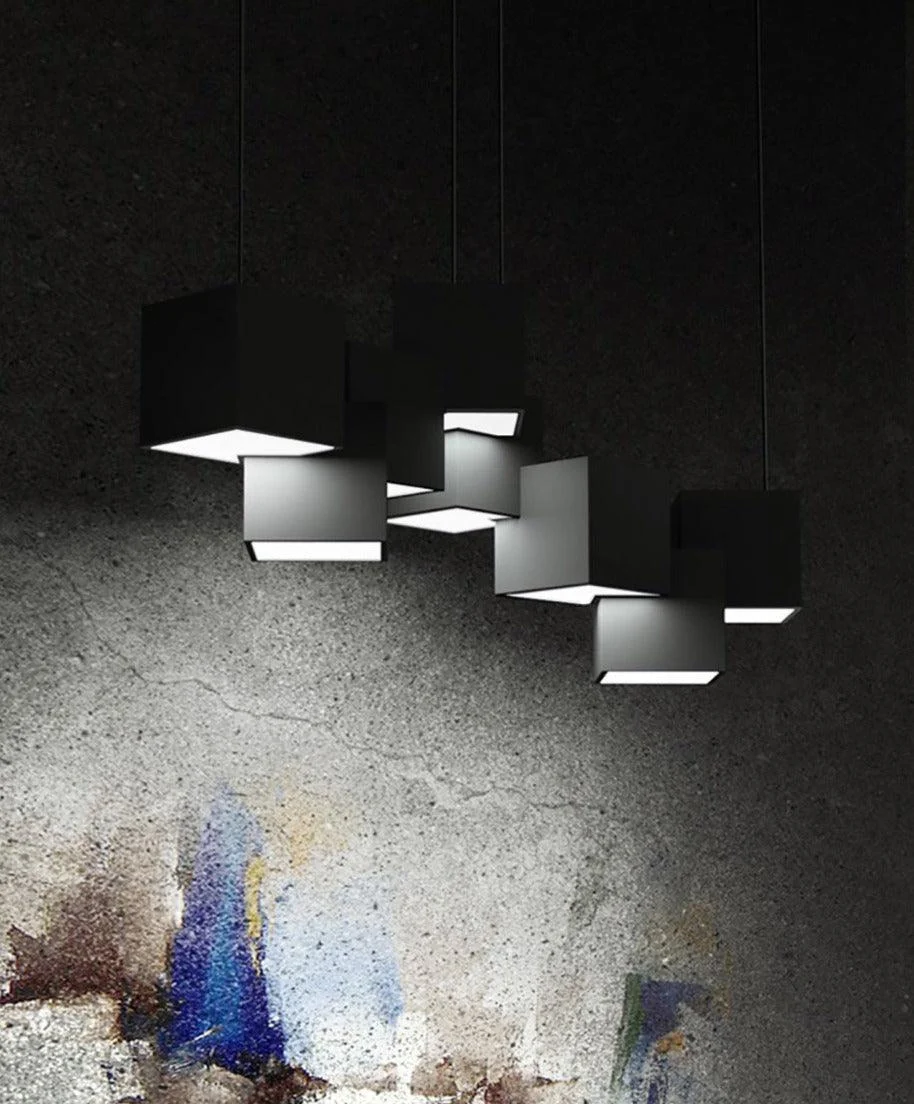 Modern Cube LED Light Fixture -Bathlova