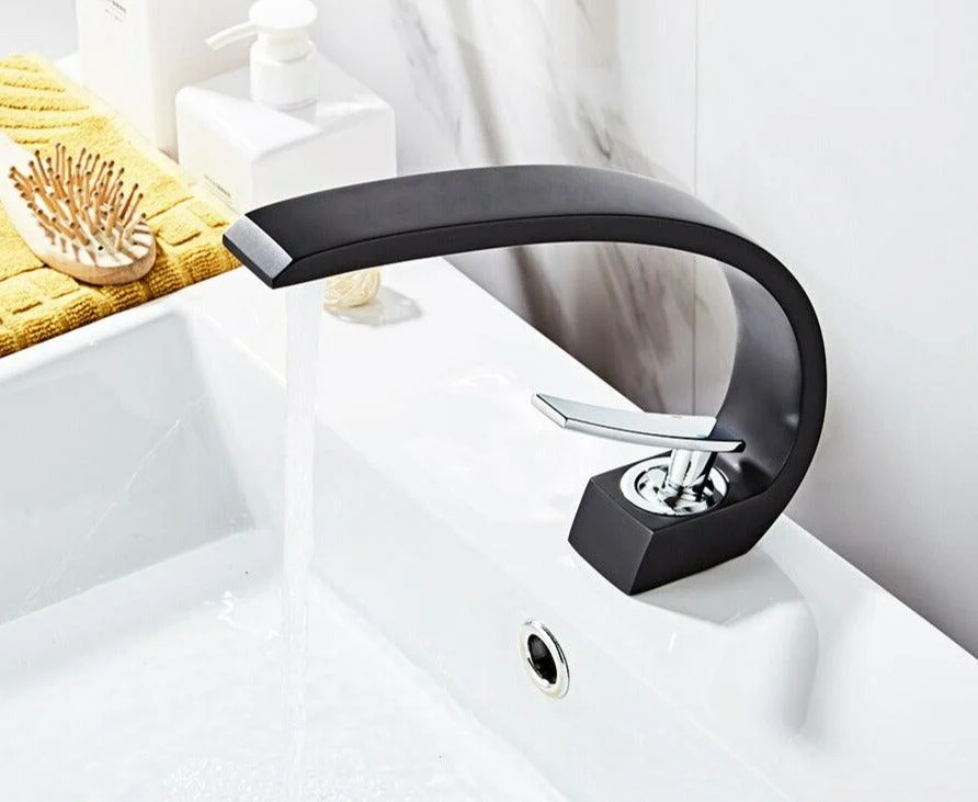 Modern Curved Bathroom Tap -Bathlova