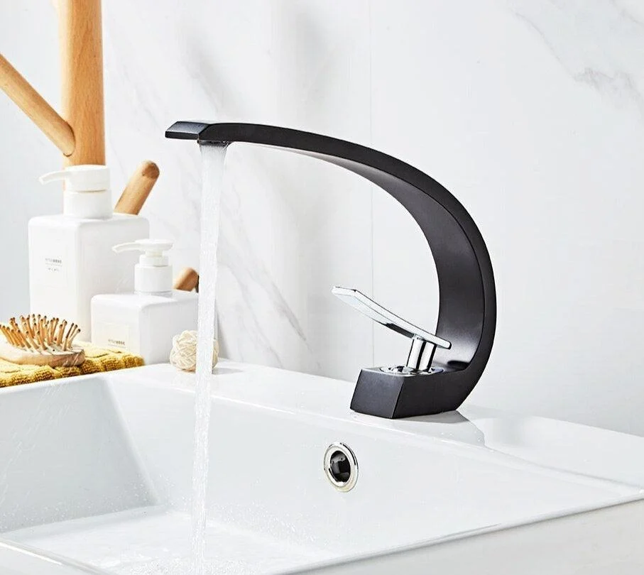 Modern Curved Bathroom Tap -Bathlova