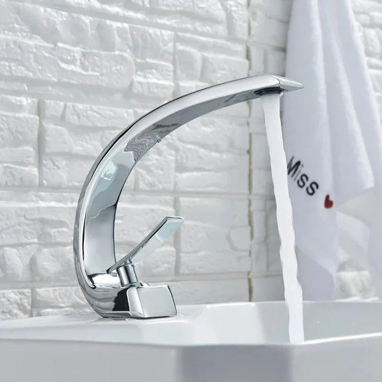 Modern Curved Bathroom Tap -Bathlova