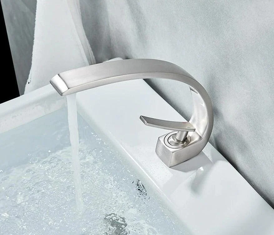 Modern Curved Bathroom Tap -Bathlova