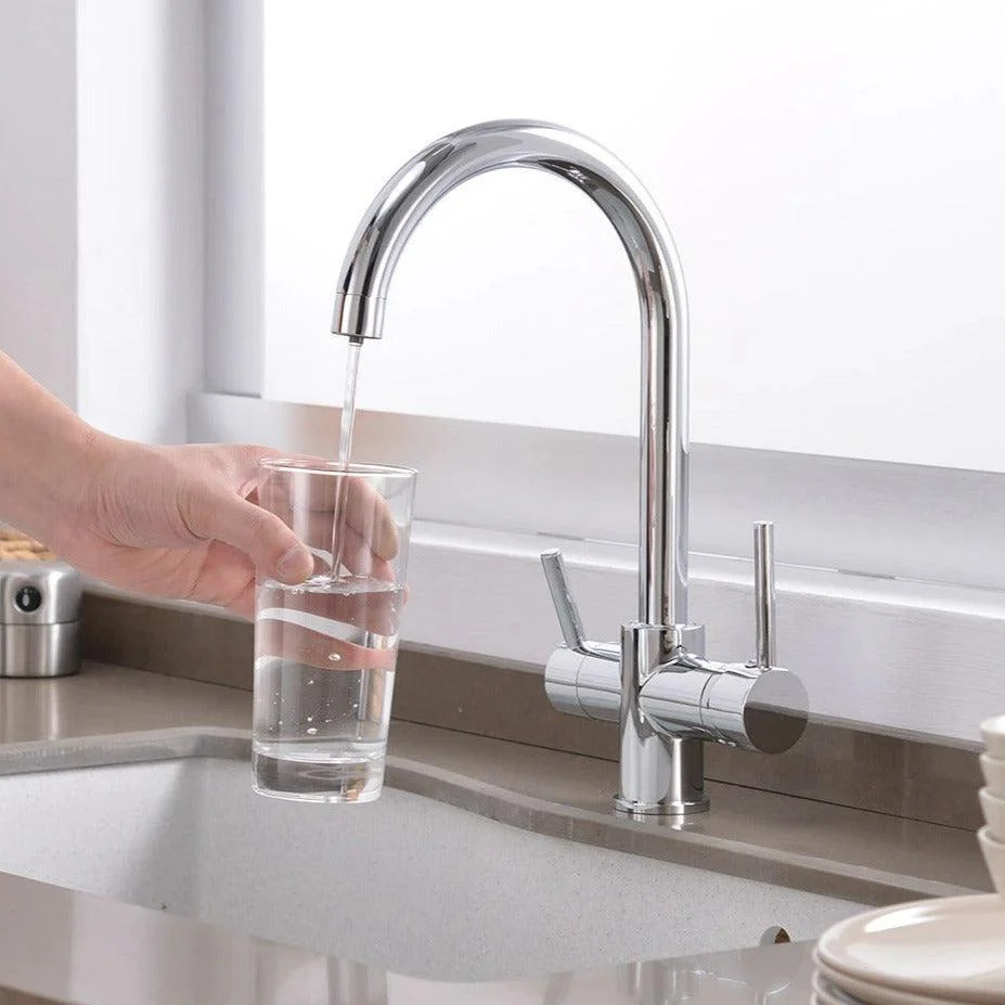 Modern Curved Kitchen Tap -Bathlova