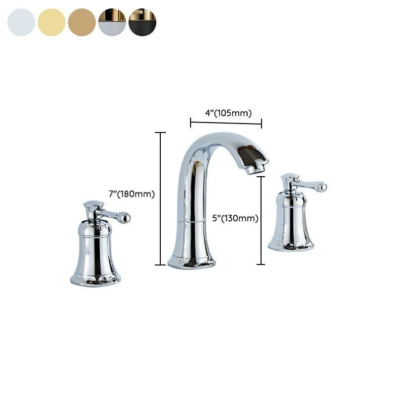 Modern Deck Mounted Lever Handle Bathroom Tap with Handheld Shower Head -Bathlova