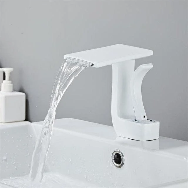 Modern Deck Mounted Waterfall Bathroom Tap -Bathlova