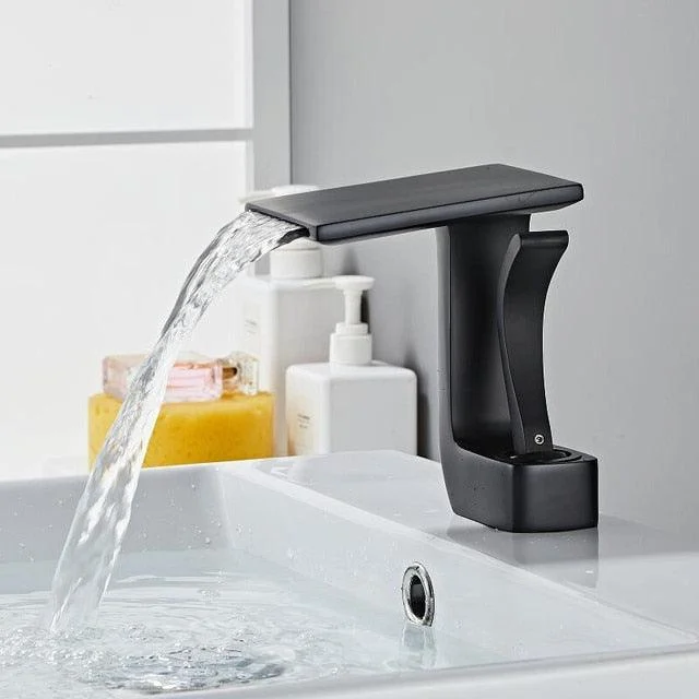 Modern Deck Mounted Waterfall Bathroom Tap -Bathlova