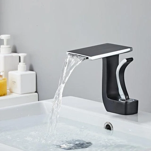 Modern Deck Mounted Waterfall Bathroom Tap -Bathlova