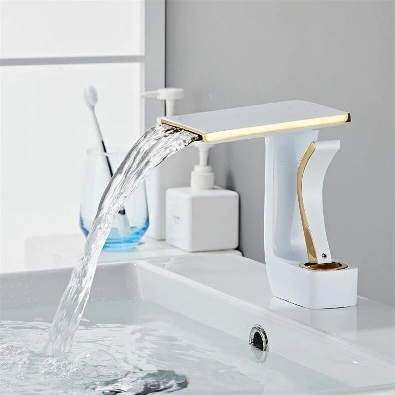 Modern Deck Mounted Waterfall Bathroom Tap -Bathlova