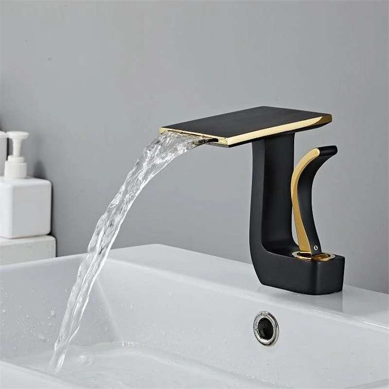 Modern Deck Mounted Waterfall Bathroom Tap -Bathlova