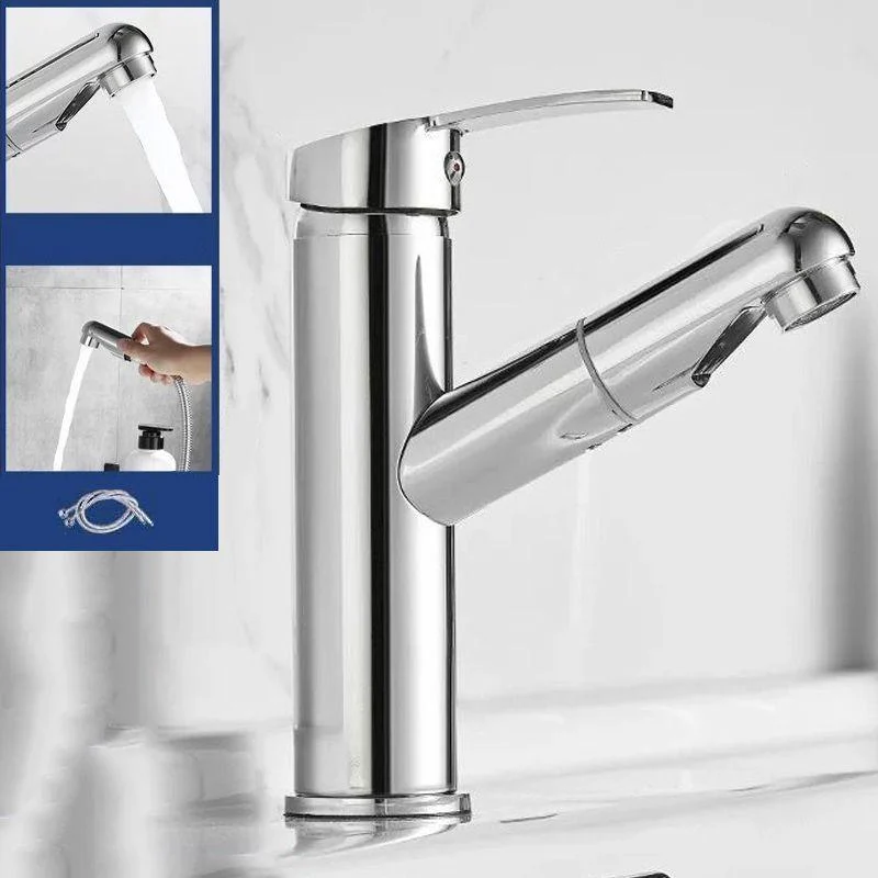 Modern Design Bathroom Tap Single Handle Tap with Water Hose -Bathlova