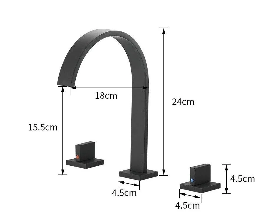 Modern Double Handle Basin Tap -Bathlova