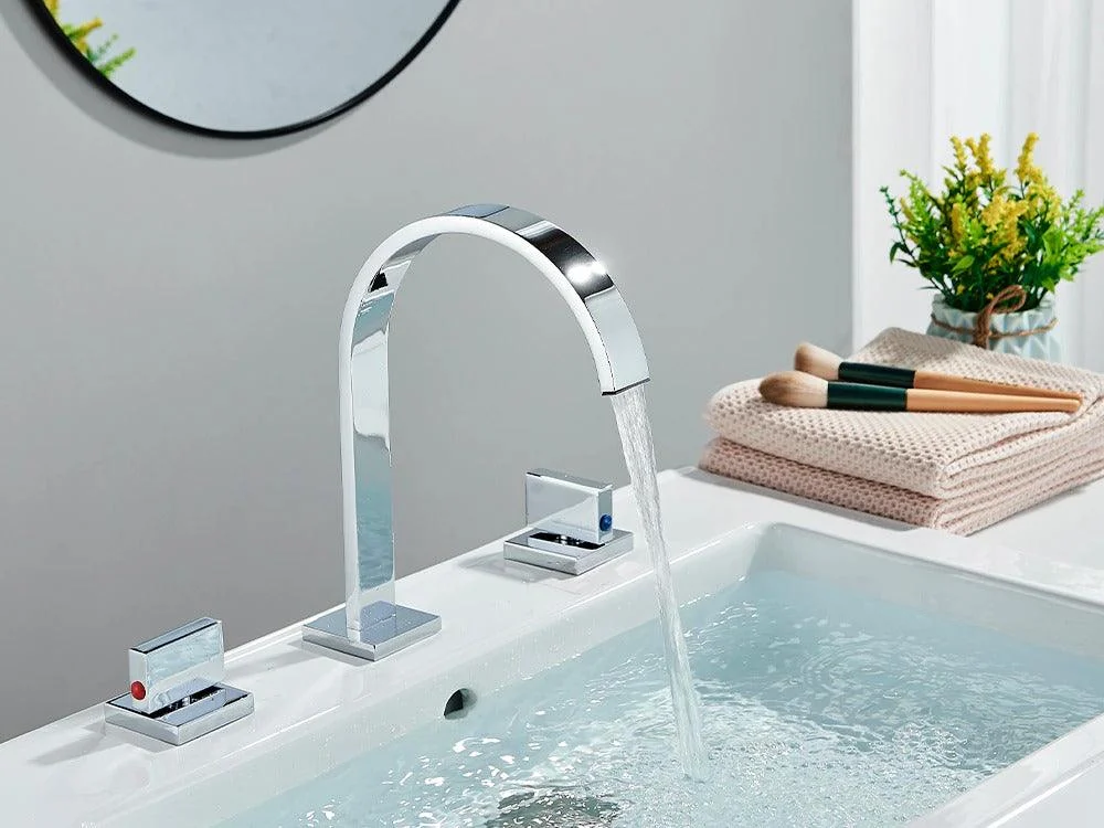 Modern Double Handle Basin Tap -Bathlova