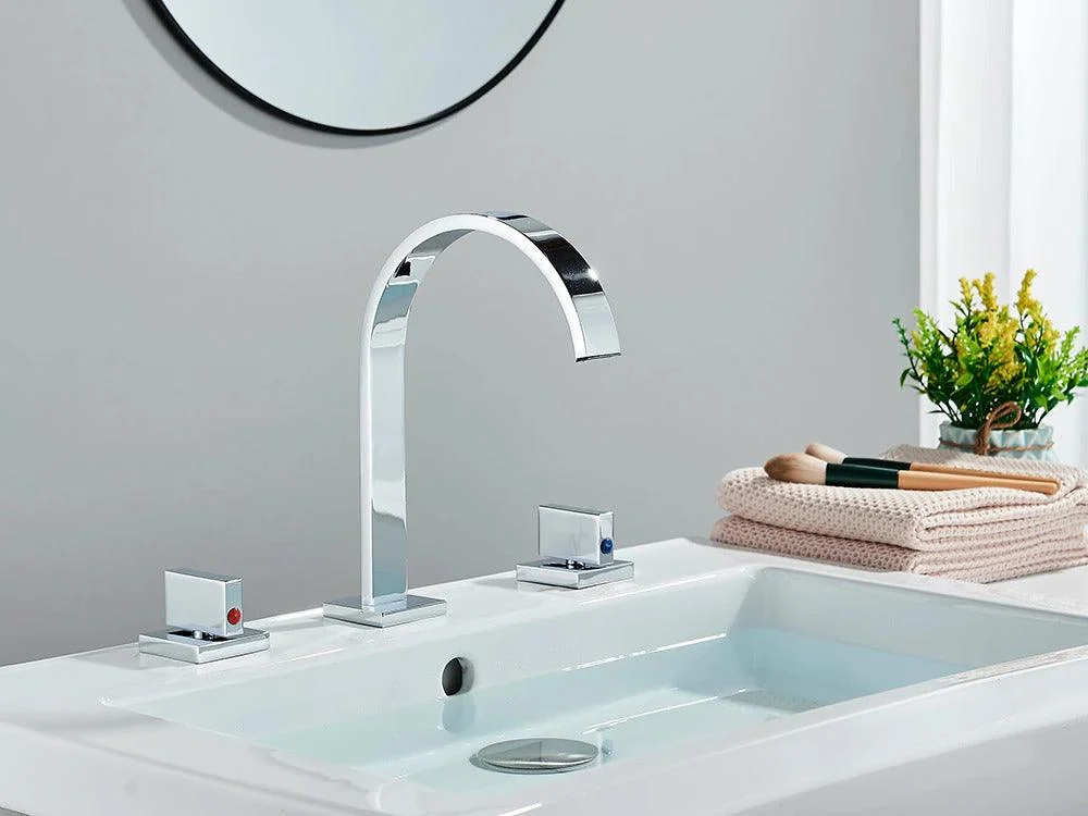 Modern Double Handle Basin Tap -Bathlova