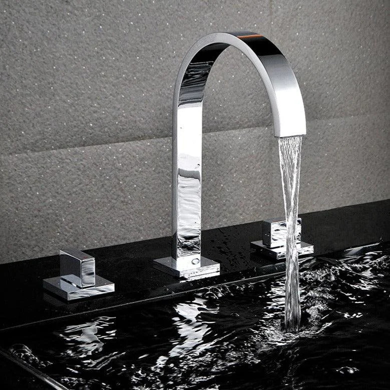 Modern Double Handle Basin Tap -Bathlova