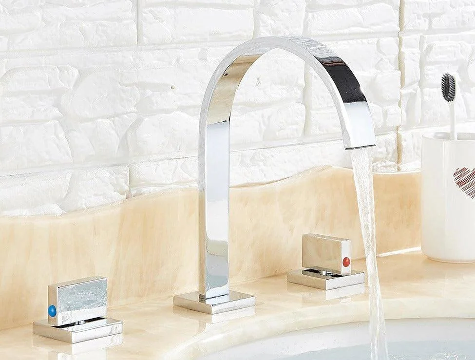 Modern Double Handle Basin Tap -Bathlova