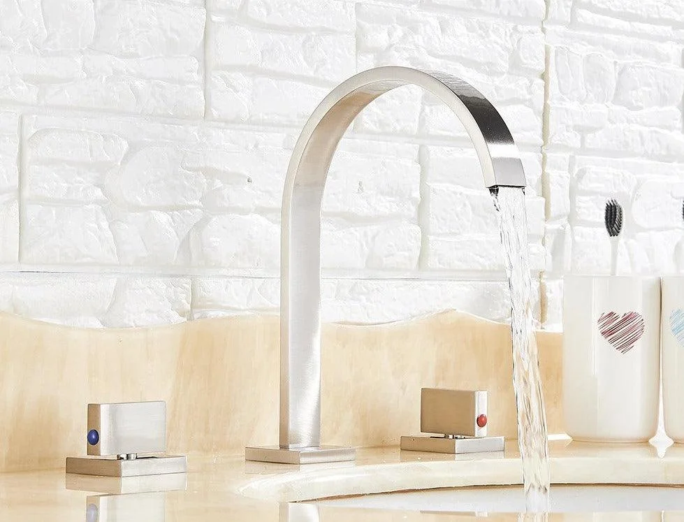 Modern Double Handle Basin Tap -Bathlova