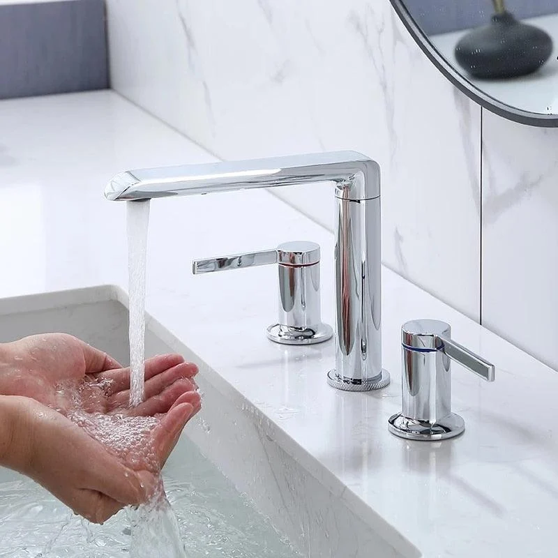 Modern Double Handle Bathroom Tap -Bathlova