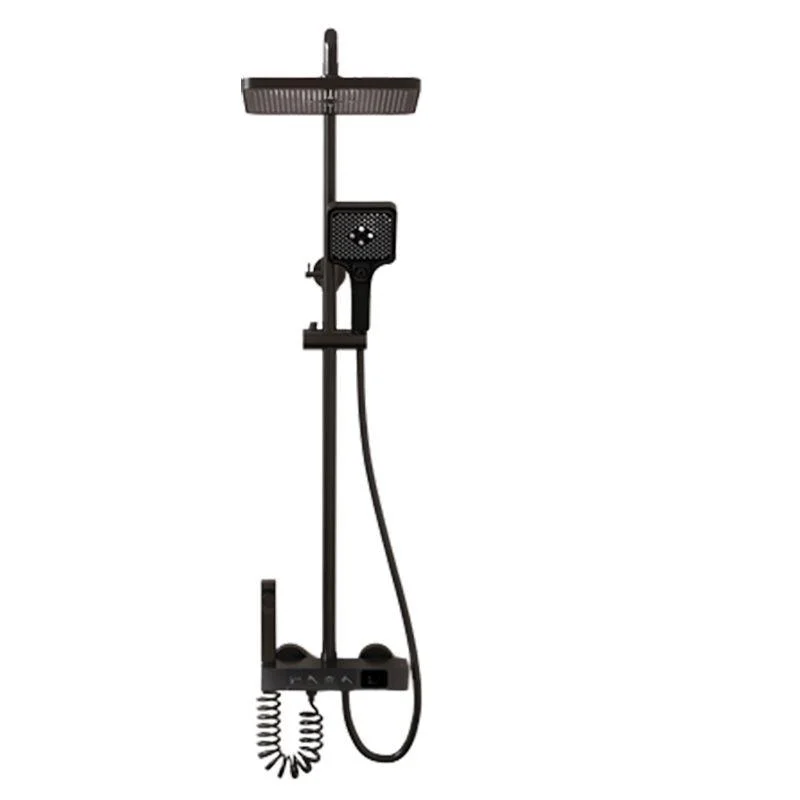 Modern Dual Shower Head Adjustable Spray Pattern Wall Mounted Shower System -Bathlova