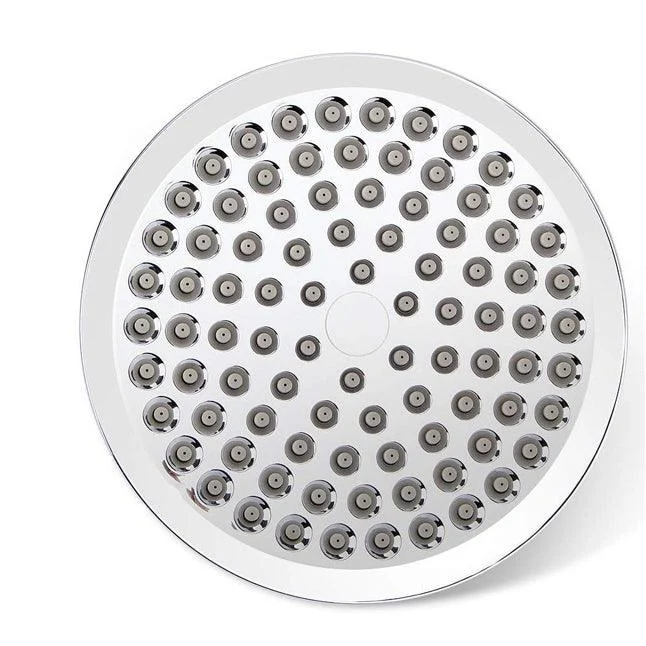 Modern Dual Shower Head Square High Arch Shower Head Combo in Silver -Bathlova