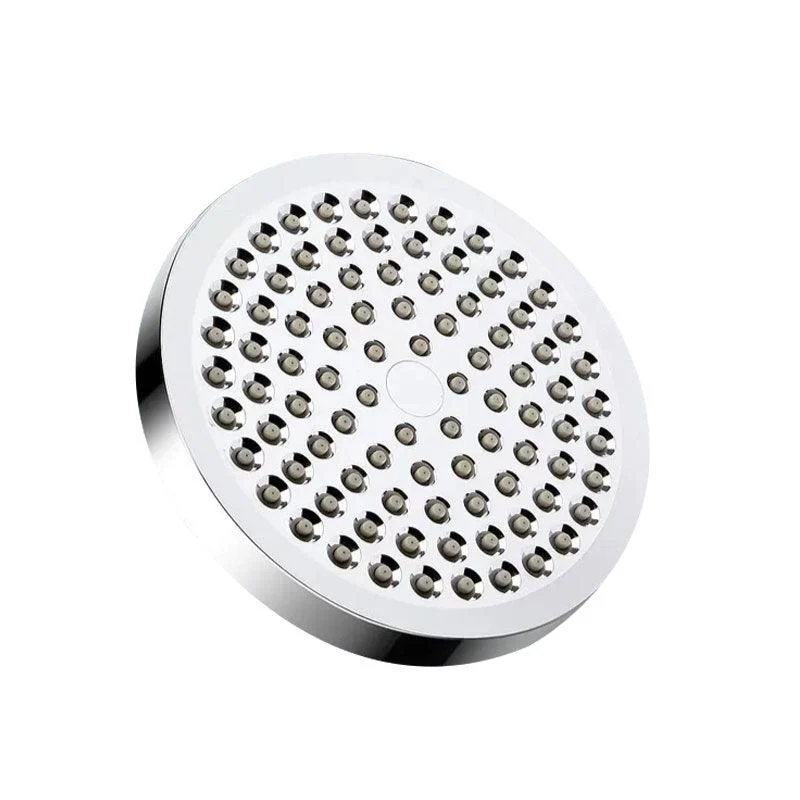 Modern Dual Shower Head Square High Arch Shower Head Combo in Silver -Bathlova