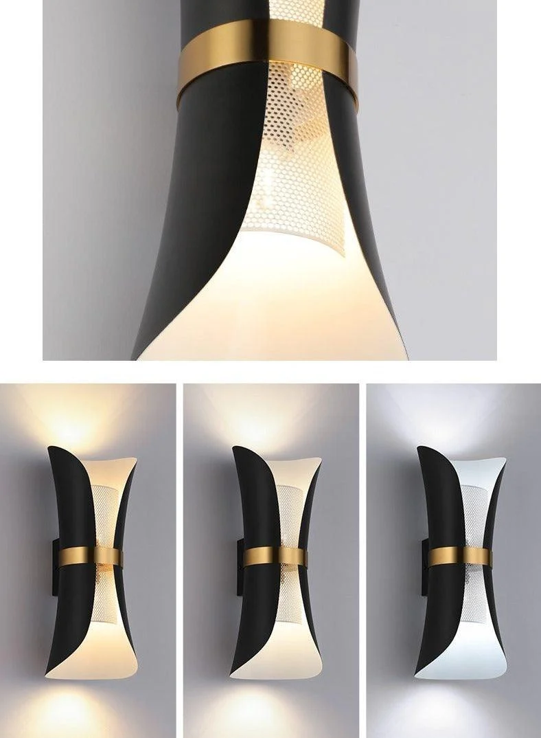 Modern European Ribbon Wall Sconce -Bathlova