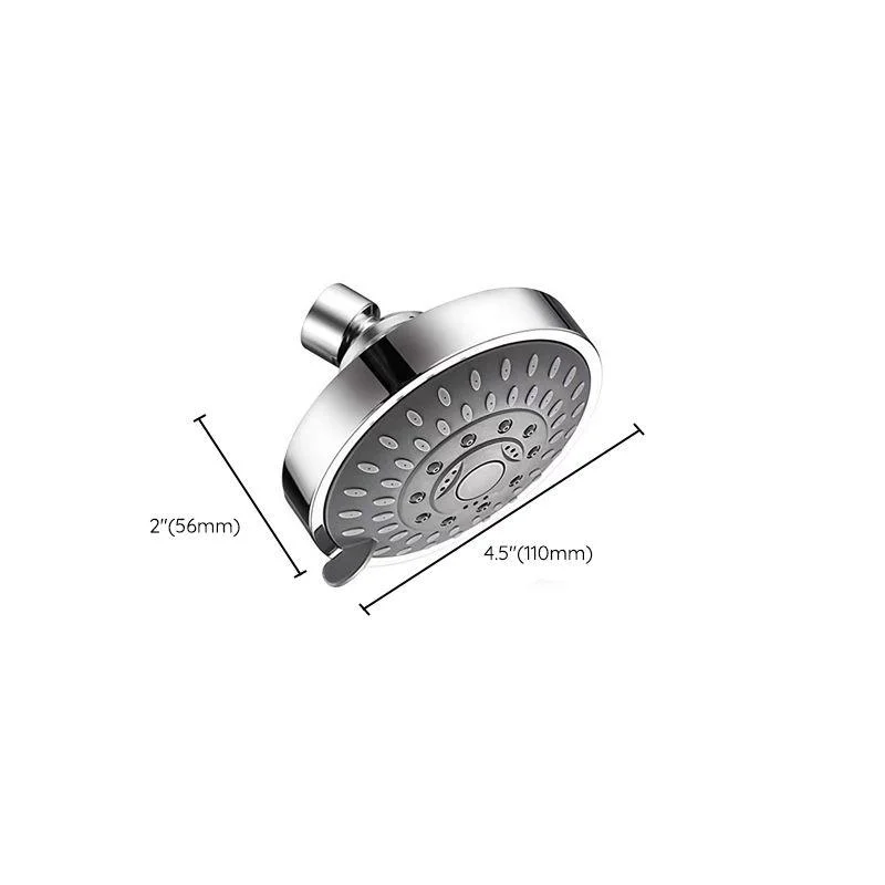 Modern Fixed Shower Head with Katalyst 4-inch Silver Wall-Mount Showerhead -Bathlova