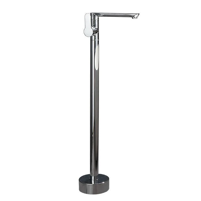 Modern Floor Bronze Freestanding Tub Filler Swivel Freestanding Tap -Bathlova