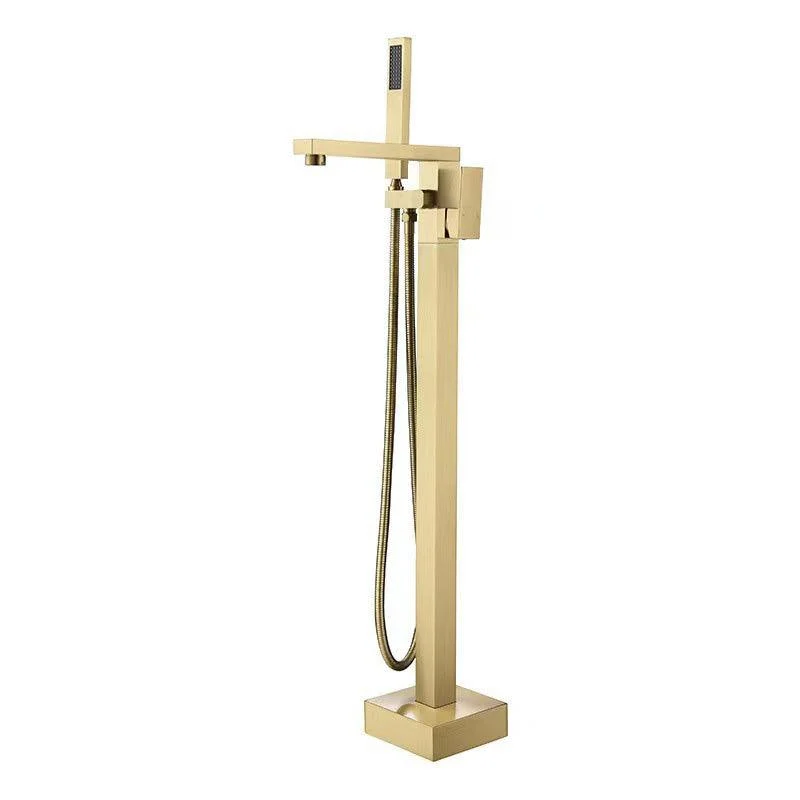 Modern Floor Mounted Freestanding Tap 1-Handle Fixed Bath Filler Trim -Bathlova