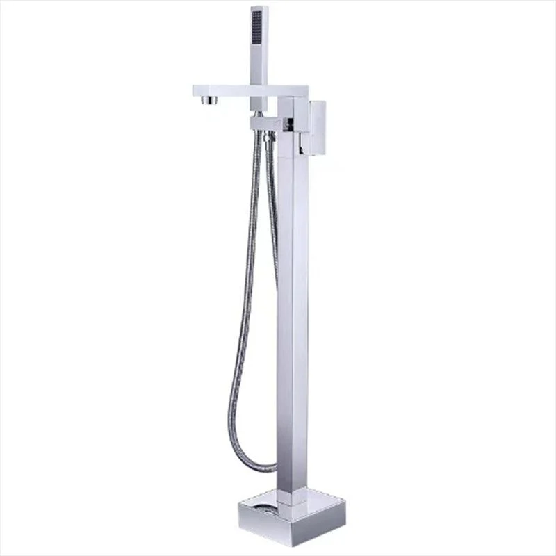 Modern Floor Mounted Freestanding Tap 1-Handle Fixed Bath Filler Trim -Bathlova