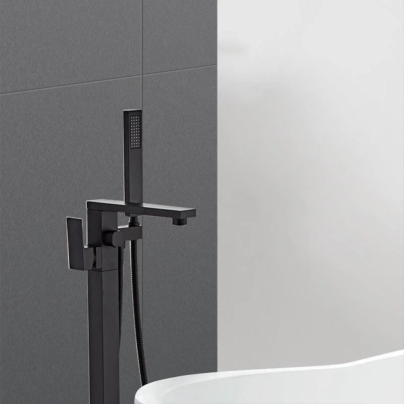 Modern Floor Mounted Freestanding Tap 1-Handle Fixed Bath Filler Trim -Bathlova