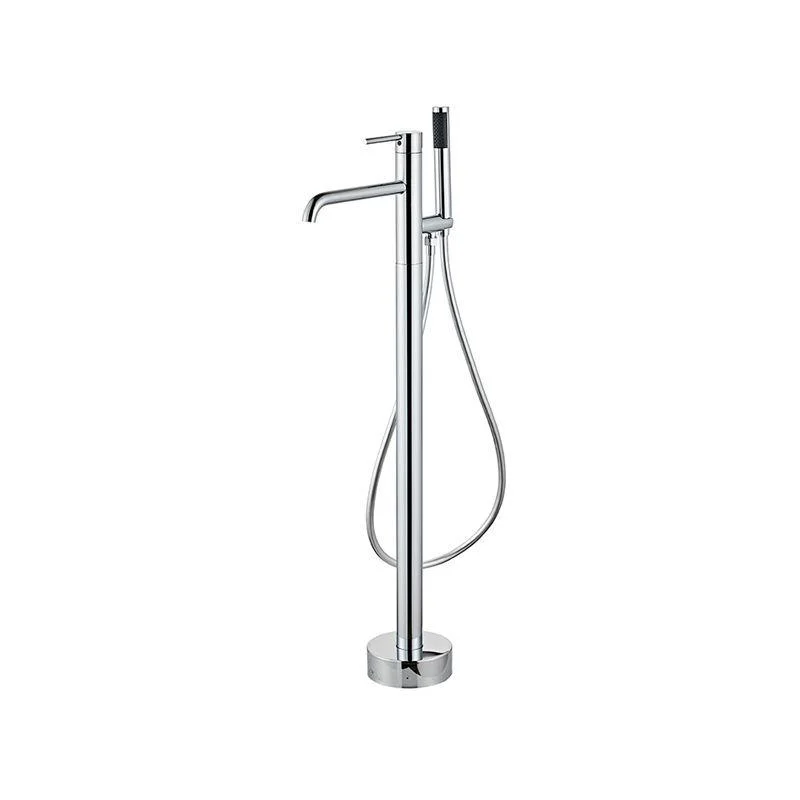 Modern Floor Mounted Metal Freestanding Tub Filler One Handle Freestanding Tub Filler Trim -Bathlova