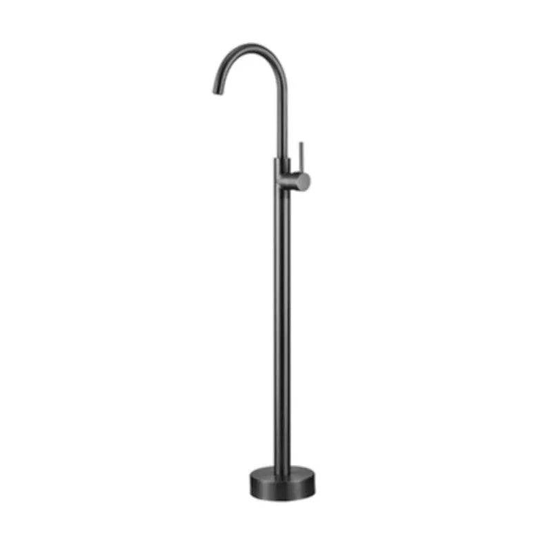 Modern Floor Mounted Metal Freestanding Tub Filler Swivel Freestanding Tap -Bathlova