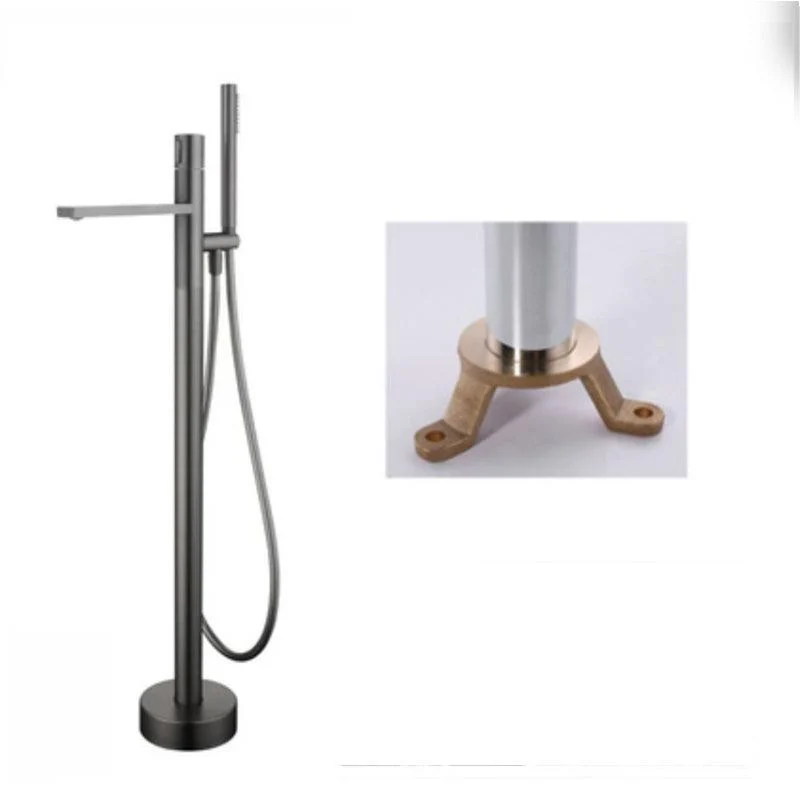 Modern Floor Standing Tap Handheld Shower Head Bathtub Tap -Bathlova