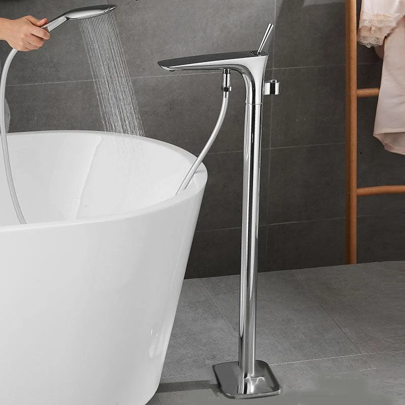 Modern Free-standing Tap Bathtub Handheld Shower Head Tap -Bathlova