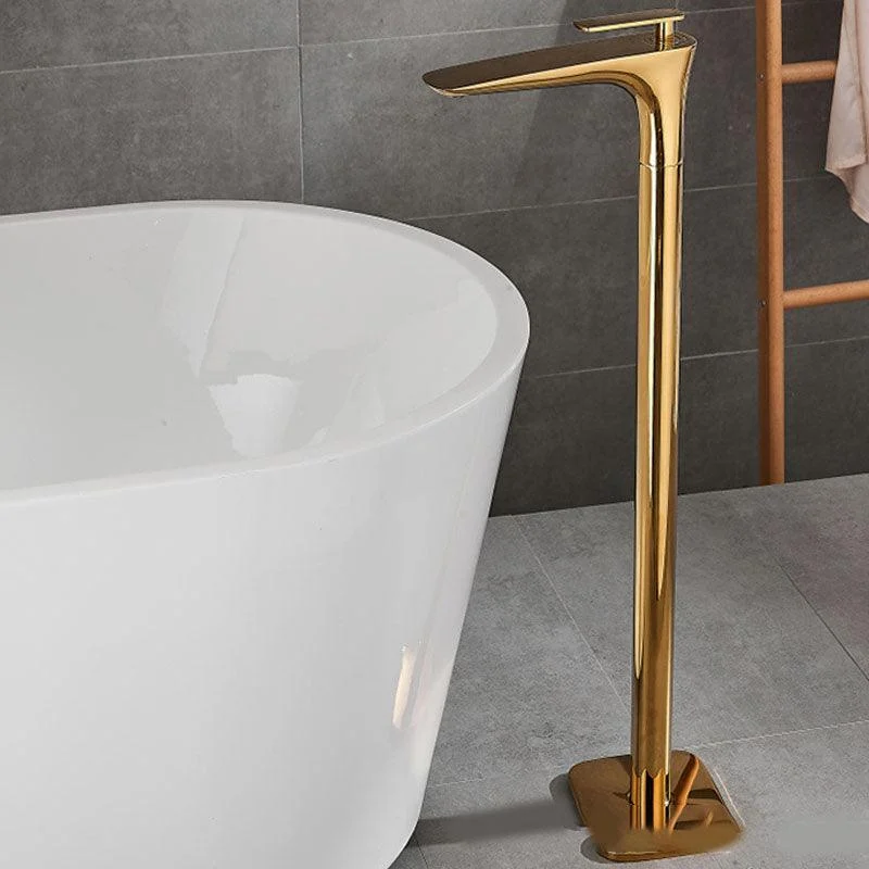 Modern Free-standing Tap Bathtub Handheld Shower Head Tap -Bathlova