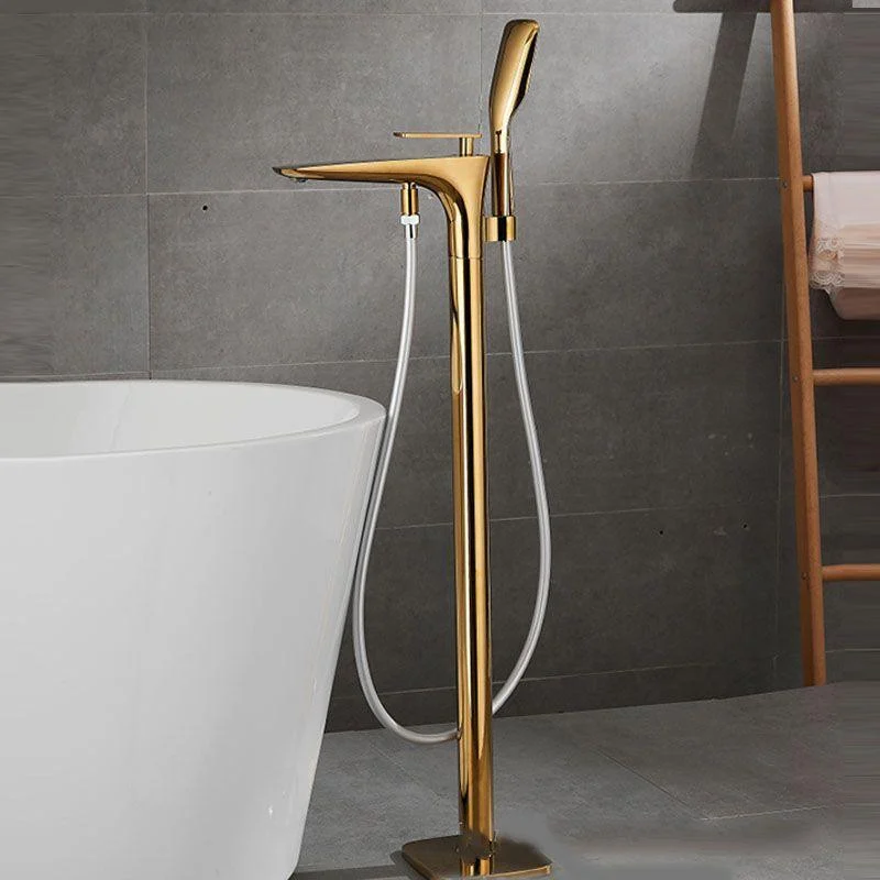 Modern Free-standing Tap Bathtub Handheld Shower Head Tap -Bathlova