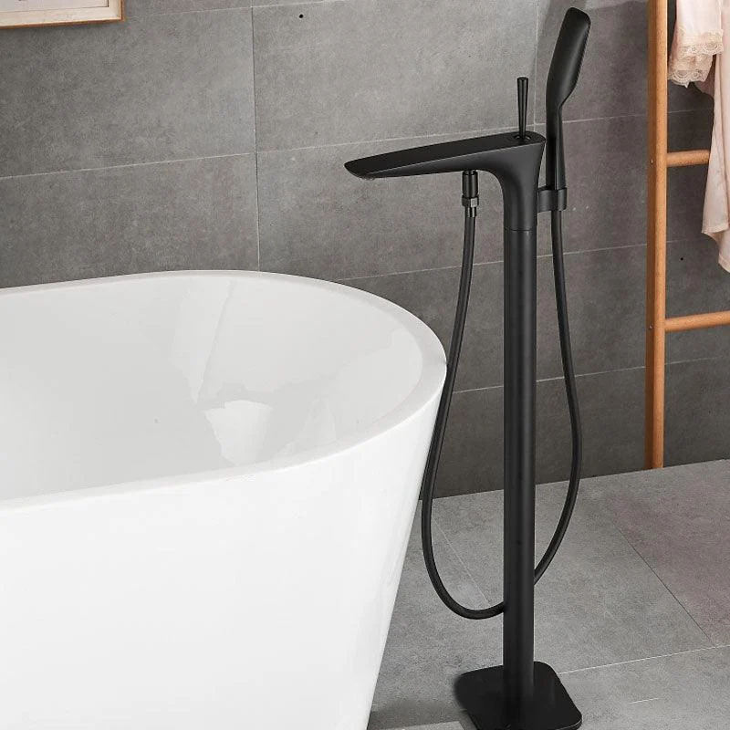 Modern Free-standing Tap Bathtub Handheld Shower Head Tap -Bathlova