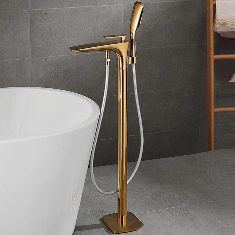 Modern Free-standing Tap Bathtub Handheld Shower Head Tap -Bathlova