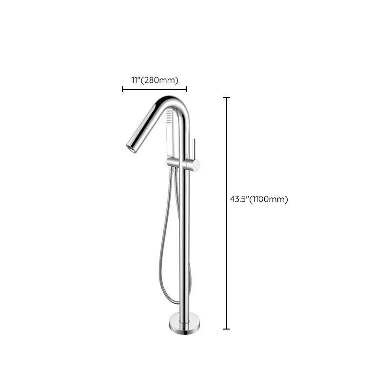 Modern Free Standing Tub Filler Tap Copper Freestanding Tub Filler Trim -Bathlova