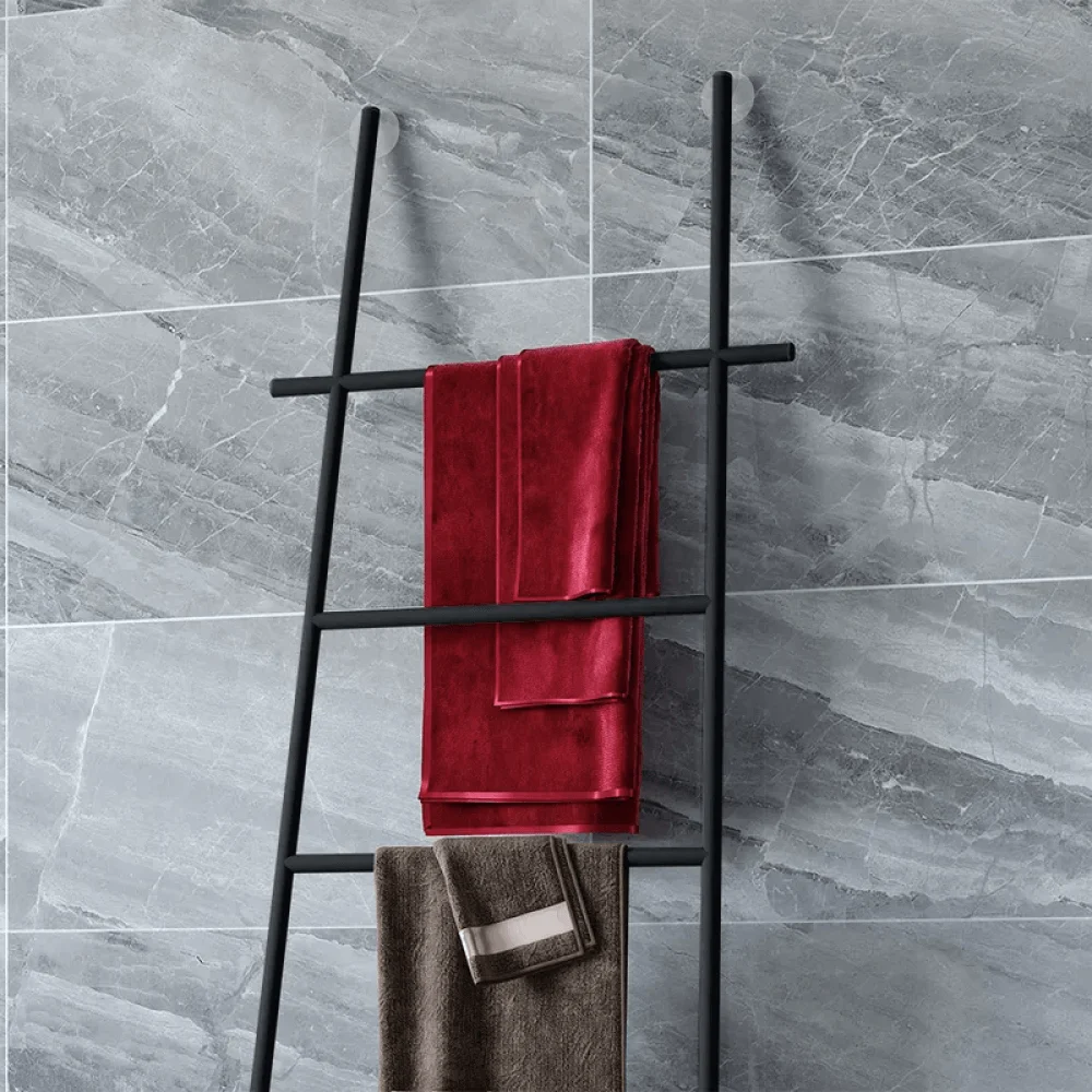 Modern Freestanding Bath Ladder Storage Towel Rack -Bathlova