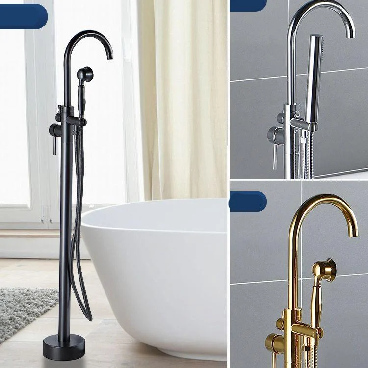 Modern Freestanding Bathtub Tap Brass One Handle Freestanding Bathtub Tap -Bathlova