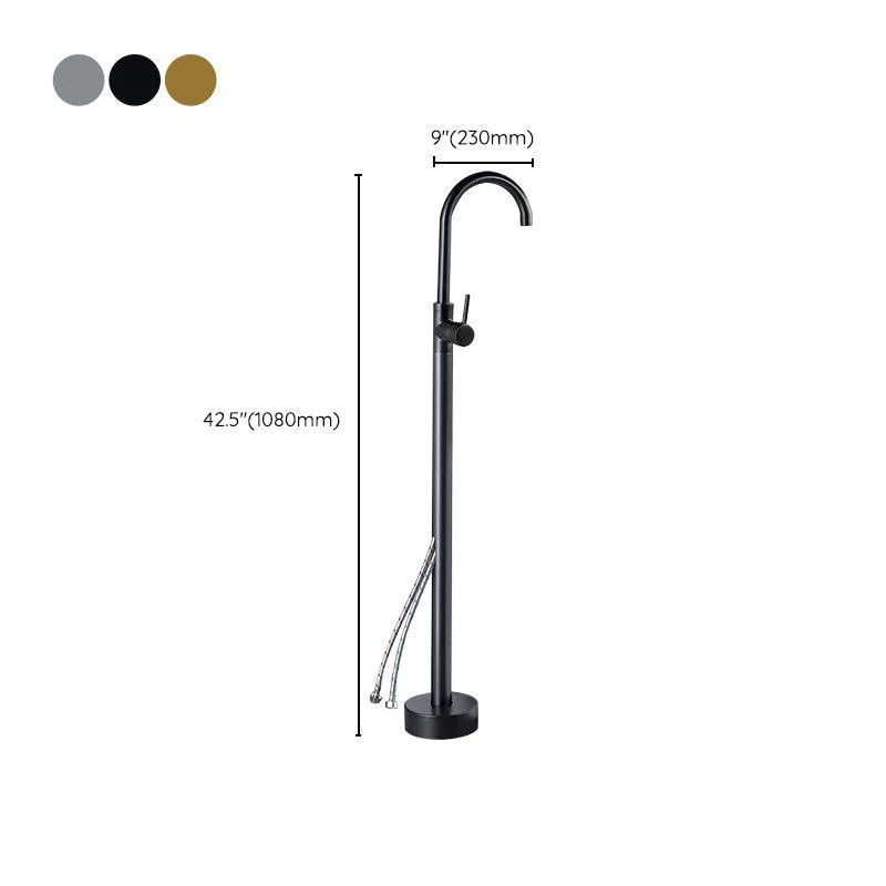 Modern Freestanding Bathtub Tap Brass One Handle Freestanding Bathtub Tap -Bathlova