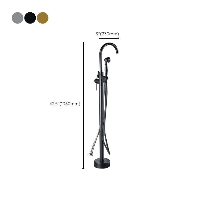 Modern Freestanding Bathtub Tap Brass One Handle Freestanding Bathtub Tap -Bathlova