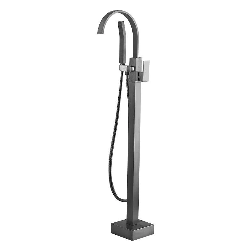 Modern Freestanding Bathtub Tap Copper with Hose Freestanding Tub Fillers -Bathlova