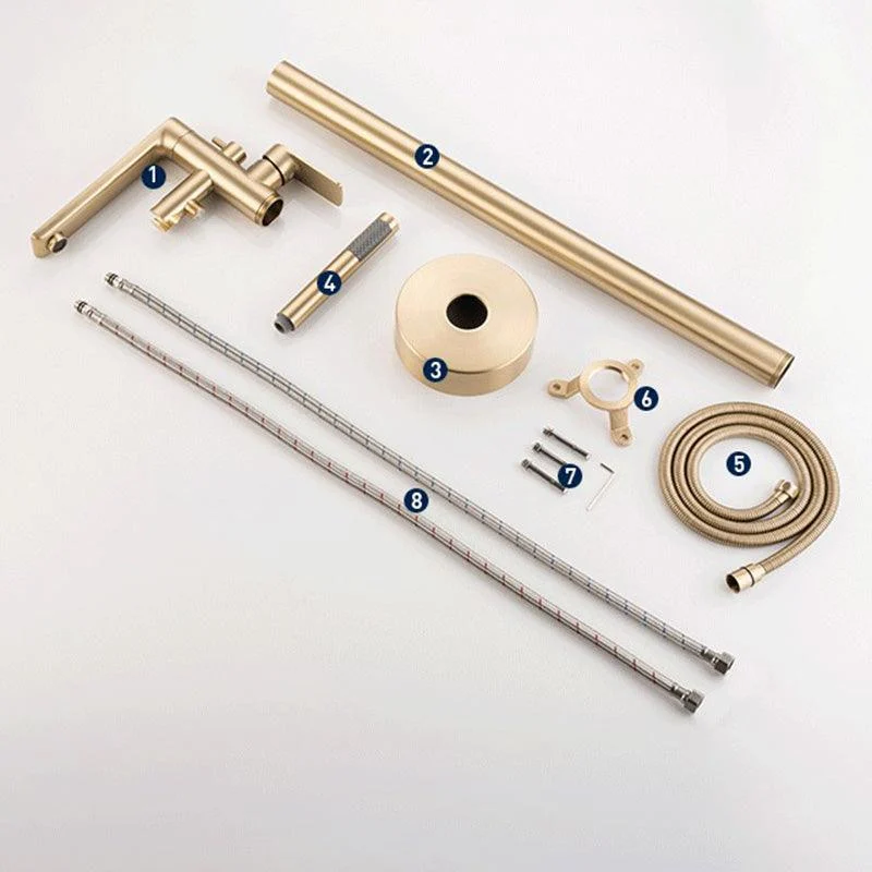 Modern Freestanding Bathtub Tap Free Copper Standing Tub Filler Tap -Bathlova