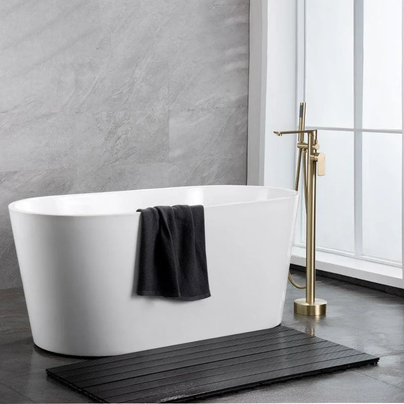 Modern Freestanding Bathtub Tap Free Copper Standing Tub Filler Tap -Bathlova