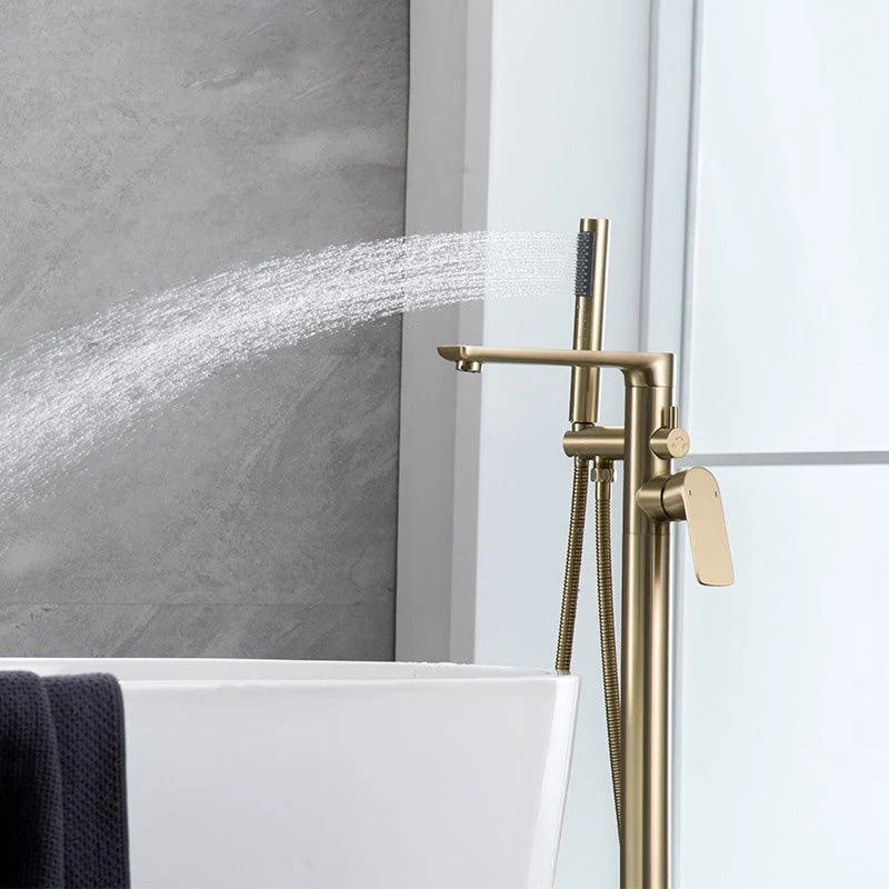 Modern Freestanding Bathtub Tap Free Copper Standing Tub Filler Tap -Bathlova