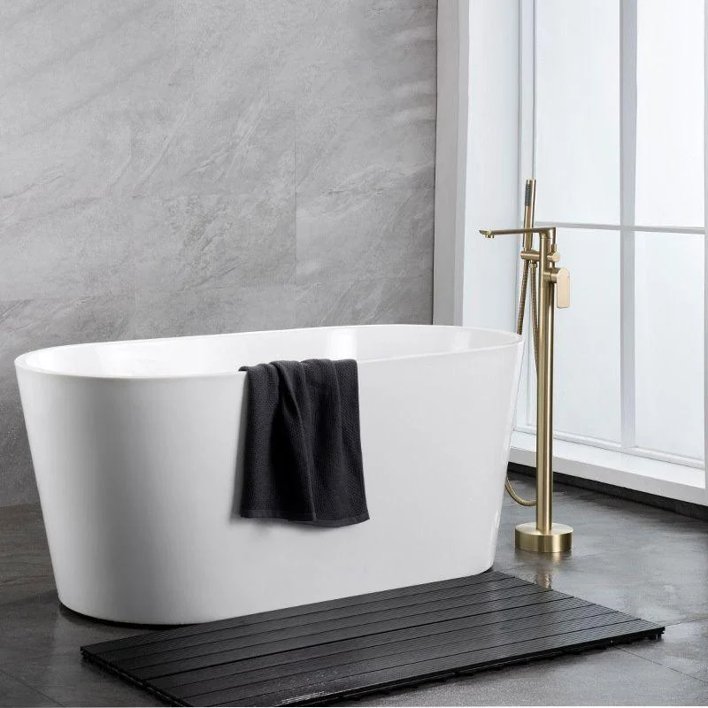 Modern Freestanding Bathtub Tap Free Copper Standing Tub Filler Tap -Bathlova